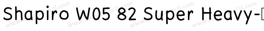 Shapiro W05 82 Super Heavy字体转换
